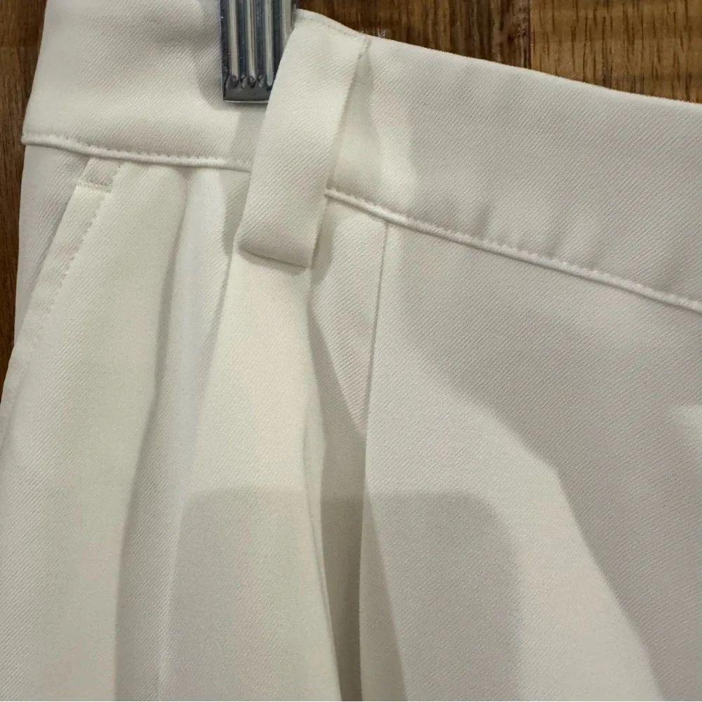 Halara Flex Mid Rise Pocket Barrel Leg Work Pants White S - Picture 5 of 12